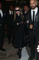 MADONNA Arrives at Burberry Party in West Hollywood 04/21/2022