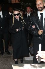 MADONNA Arrives at Burberry Party in West Hollywood 04/21/2022