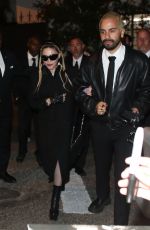 MADONNA Arrives at Burberry Party in West Hollywood 04/21/2022