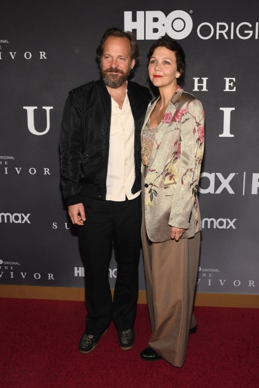 MAGGIE GYLLENHAAL and Peter Sarsgaard at The Survivor Premiere in New York 04/11/2022