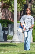 MALIA and Clifton Powell Jr. Out at a Park in Los Angeles 04/24/2022
