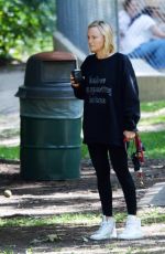 MALIN AKERMAN Out with Her Dog in Los Angeles 04/20/2022
