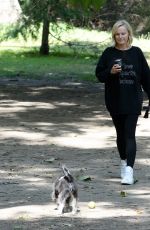 MALIN AKERMAN Out with Her Dog in Los Angeles 04/20/2022