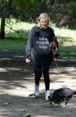 MALIN AKERMAN Out with Her Dog in Los Angeles 04/20/2022