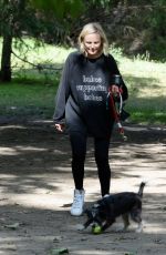 MALIN AKERMAN Out with Her Dog in Los Angeles 04/20/2022