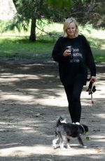 MALIN AKERMAN Out with Her Dog in Los Angeles 04/20/2022