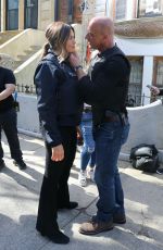 MARISKA HARGITAY on the Set of Law and Order: Organized Crime in Harlem 04/25/2022