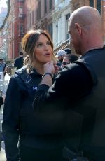 MARISKA HARGITAY on the Set of Law and Order: Organized Crime in Harlem 04/25/2022