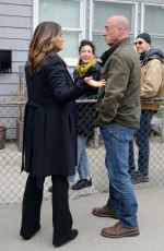 MARISKA HARIGTAY on the Set of Law and Order: Organized Crime in Queens 04/06/2022