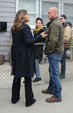 MARISKA HARIGTAY on the Set of Law and Order: Organized Crime in Queens 04/06/2022
