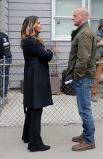MARISKA HARIGTAY on the Set of Law and Order: Organized Crime in Queens 04/06/2022