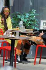 MAYA JAMA and Ben Simmon Out for Lunch Date at Edward