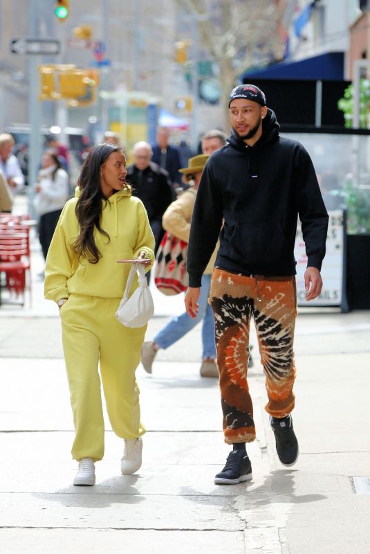 MAYA JAMA and Ben Simmon Out for Lunch Date at Edward