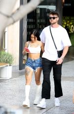 MC MIRELLA and Harry Jowsey Out at Century City Mall in Los Angeles 04/26/2022