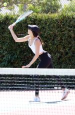 MEAGAN CAMPER Plays Tennis with Pete Wentz in Los Angeles 04/15/2022