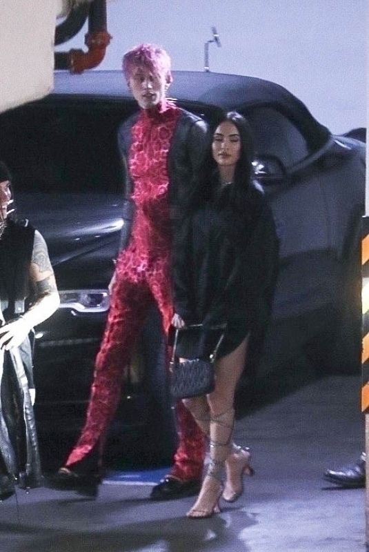 MEGAN FOX and MGK at Catch LA in West Hollywood 04/23/2022