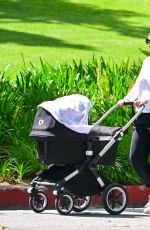 MIA GOTH Out with Her Baby at a Local Park in Pasadena 04/20/2022