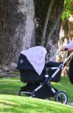 MIA GOTH Out with Her Baby at a Local Park in Pasadena 04/20/2022