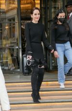 MICHELLE DOCKERY Heading to The One Show in London 04/26/2022