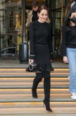 MICHELLE DOCKERY Heading to The One Show in London 04/26/2022