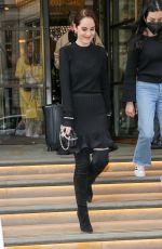 MICHELLE DOCKERY Heading to The One Show in London 04/26/2022