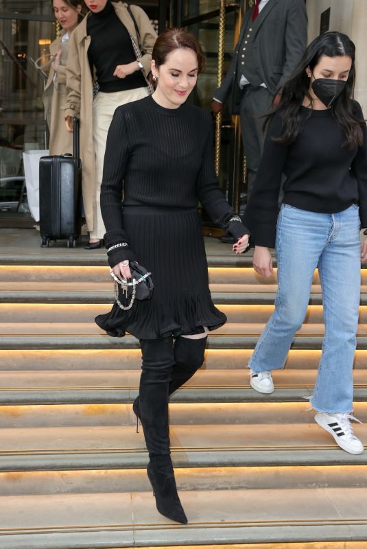 MICHELLE DOCKERY Heading to The One Show in London 04/26/2022