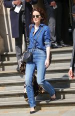 MICHELLE DOCKERY in Double Denim Out in London 04/24/2022