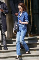 MICHELLE DOCKERY in Double Denim Out in London 04/24/2022