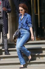 MICHELLE DOCKERY in Double Denim Out in London 04/24/2022