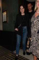MICHELLE DOCKERY Leaves The Ivy Covent Garden in London 04/13/2022