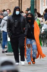 MICHI NOGAMI and Brandon Marshall on Vacation in Venice 04/03/2022