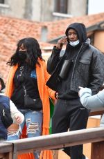 MICHI NOGAMI and Brandon Marshall on Vacation in Venice 04/03/2022