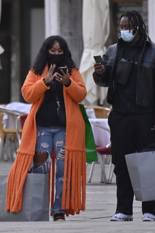 MICHI NOGAMI and Brandon Marshall on Vacation in Venice 04/03/2022