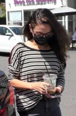 MILA KUNIS Out and About in Beverly Hills 04/05/2022