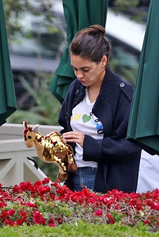 MILA KUNIS Out in Santa Barbara 04/04/2022