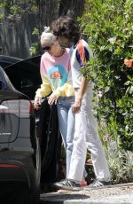 MILEY CYRUS and Maxx Morando Out in Los Angeles 04/19/2022