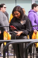 MINDY KALING Leaves Lakers Game at Crypto.com Arena in Los Angeles 04/03/2022