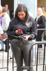 MINDY KALING Leaves Lakers Game at Crypto.com Arena in Los Angeles 04/03/2022