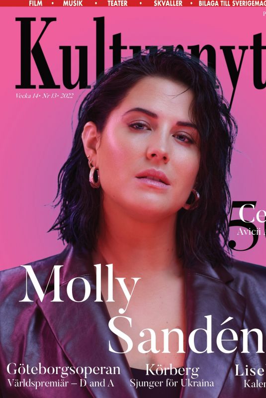 MOLLY SANDEN in Sverigemagasinet Kulturnytt, April 2022