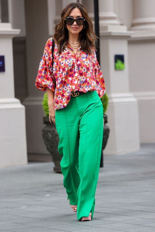 MYLEENE KLASS Arrives at Smooth Radio in London 04/29/2022