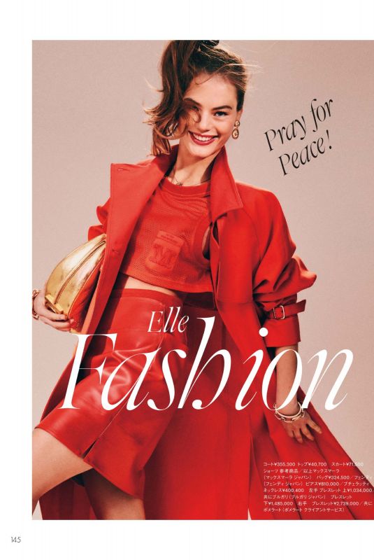MYRTHE BOLT in Elle Magazine, Japan May 2022