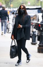 NAOMI CAMPBELL Out and About in New York 04/26/2022