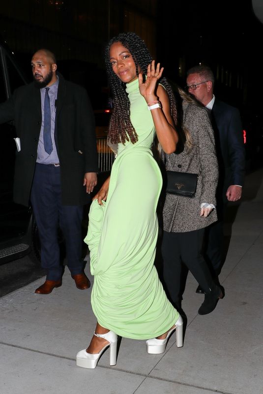 NAOMIE HARRIS Leaves The Man Who Fell to Earth Premiere in New York 04/19/2022