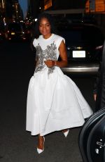 NAOMIE HARRIS Out for a Private Event at Omega 5th Avenue in New York 04/20/2022