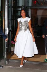NAOMIE HARRIS Out for a Private Event at Omega 5th Avenue in New York 04/20/2022
