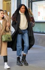 NAOMIE HARRIS Out with a Friend at Central Park in New York 04/21/2022