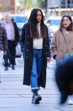 NAOMIE HARRIS Out with a Friend at Central Park in New York 04/21/2022