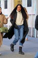 NAOMIE HARRIS Out with a Friend at Central Park in New York 04/21/2022
