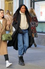 NAOMIE HARRIS Out with a Friend at Central Park in New York 04/21/2022
