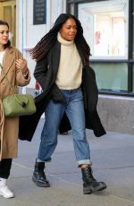 NAOMIE HARRIS Out with a Friend at Central Park in New York 04/21/2022